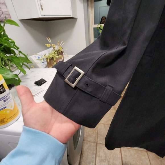 GK Direct women's black trench coat - Picture 7 of 8